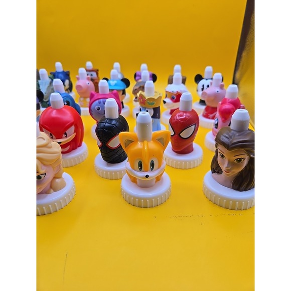 Lot Of 30 Good 2 Grow Juice Toppers Shark, Paw Patrol, Mickey, Disney Princess - Picture 6 of 6